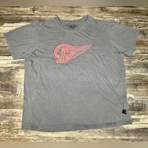 Harley-Davidson Tee -  #1 Winged Logo T-Shirt -  Made in USA - Gray - GUC